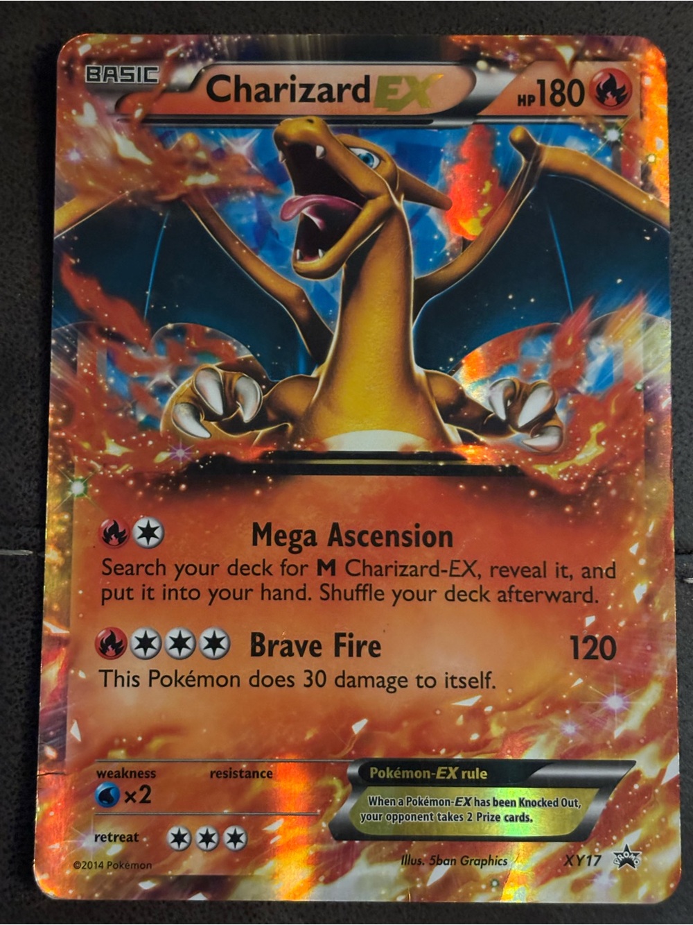 Charizard EX JUMBO Holofoil Pokemon Collectible Card